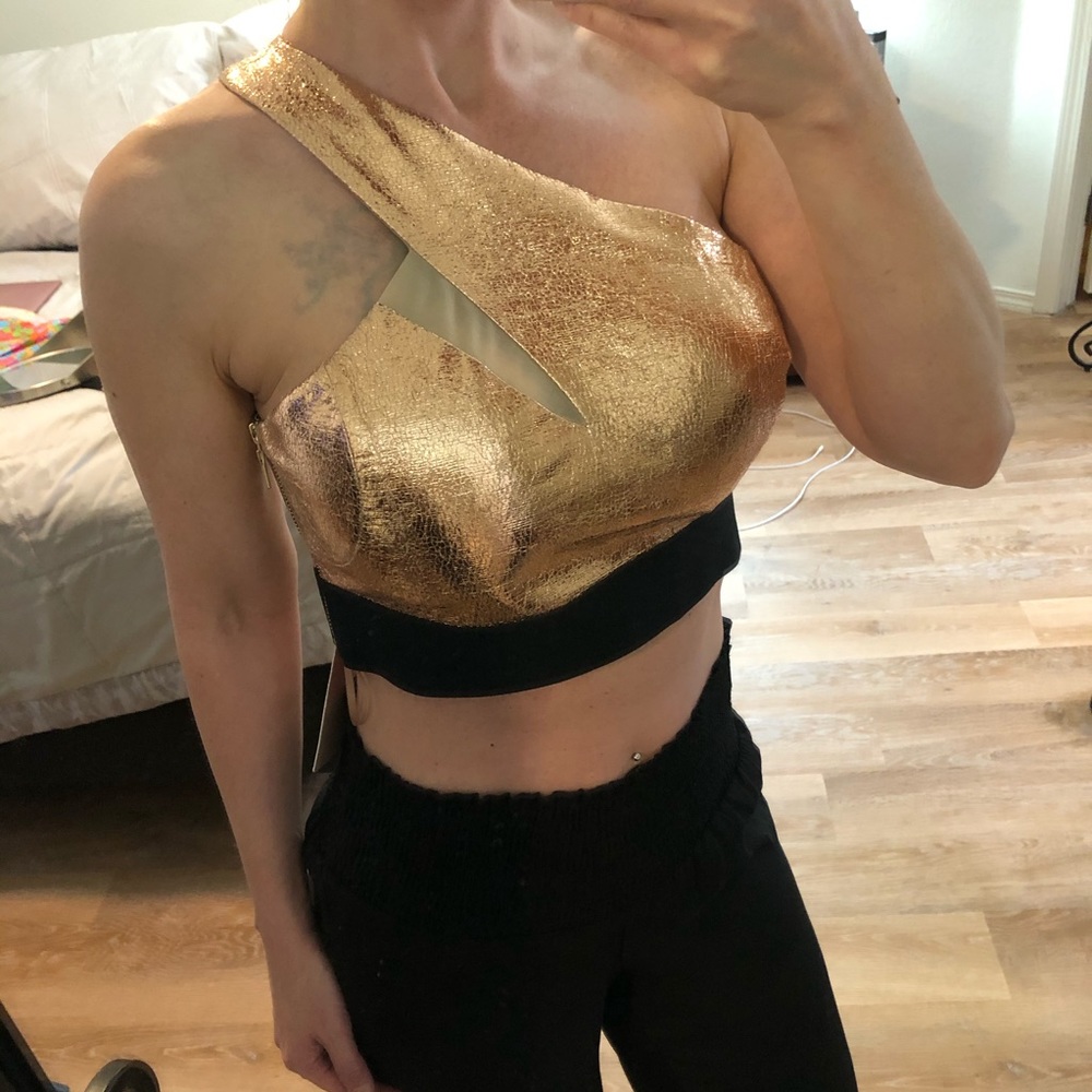 Rose Gold Crop Top
